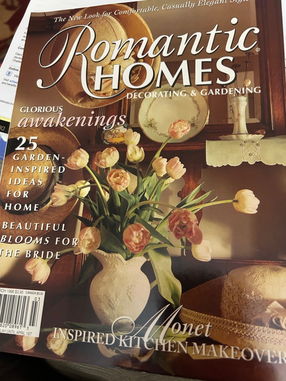 Romantic Homes March 1996